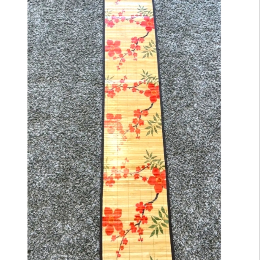 Bamboo Table Runner 18x30 Long Floral
